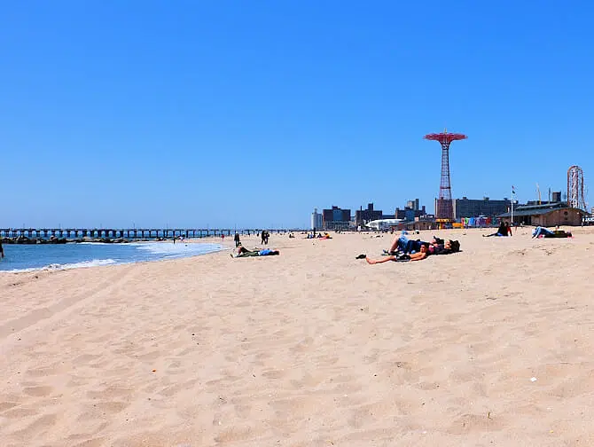 Que faire à Coney Island - La plage