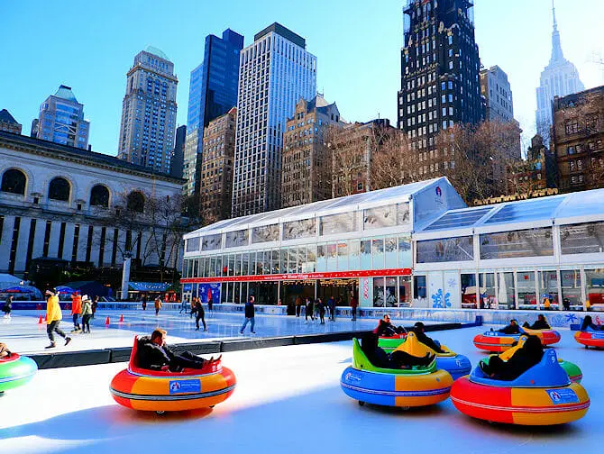 Patinoires à New York - Patinoire du Bryant Park 