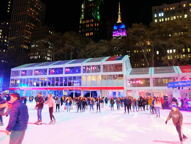 Patinoires à New York - Bryant Park
