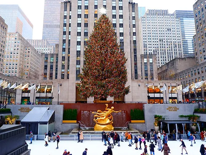 Patinoires à New York - Patinoire du Rockefeller Center