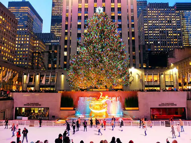 Patinoires à New York - Rockefeller Center