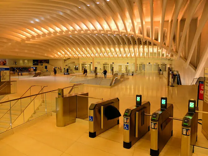 PATH entre New Jersey et Manhattan - Occulus