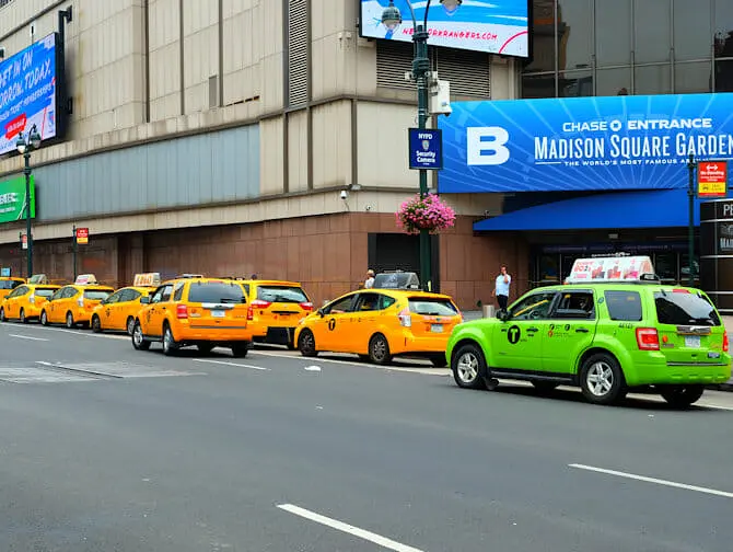 Taxi à New York - Taxis verts et taxis jaunes à New York 