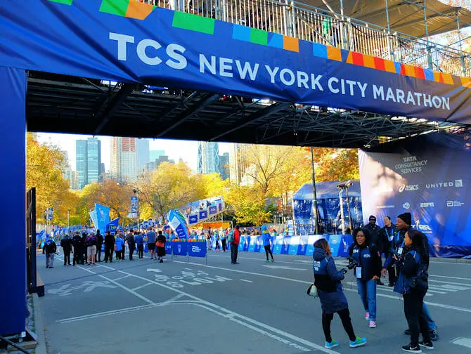 Marathon de New York - Ligne d'arrivée