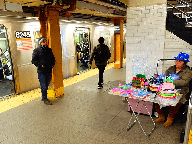 Métro à New York - Quai