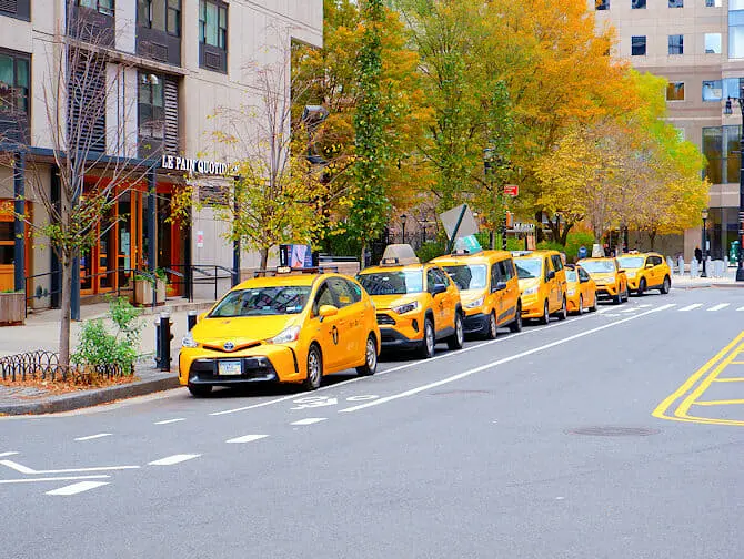 Taxi à New York - Taxis jaunes à New York 