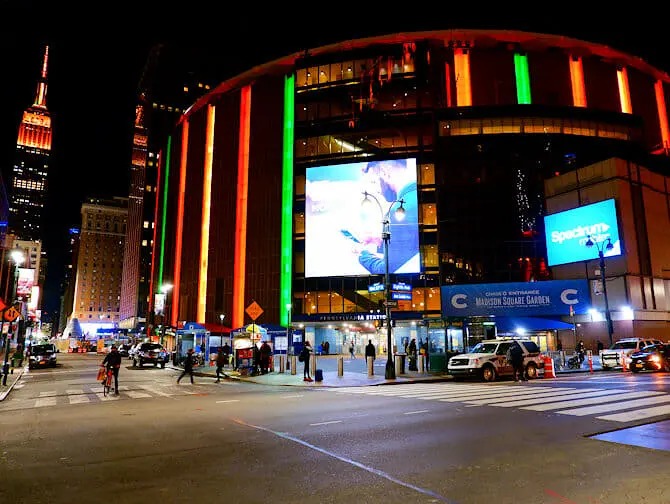 Madison Square Garden à New York - Extérieur
