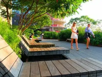 High Line Park à New York - Chaises longues