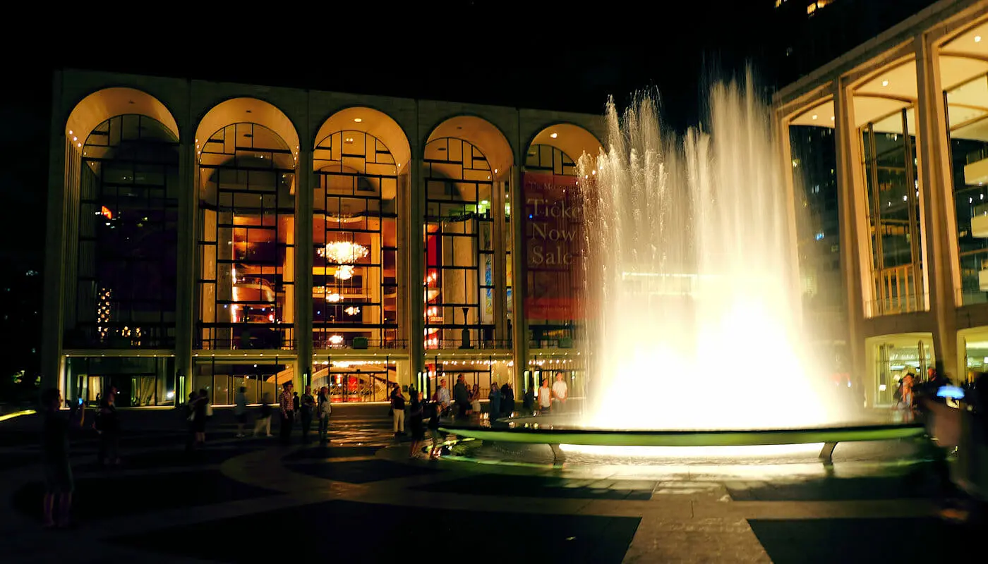 Lincoln Center à New York - Lincoln Center de nuit
