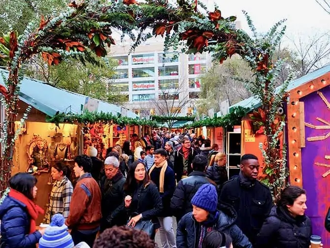 Les march&eacute;s de New York - Union Square Christmas Market