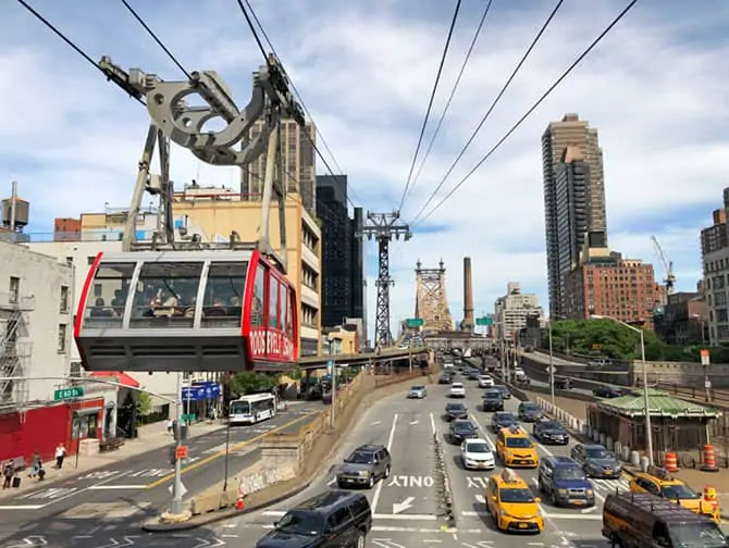 Roosevelt Island Tram à New York - Téléphérique