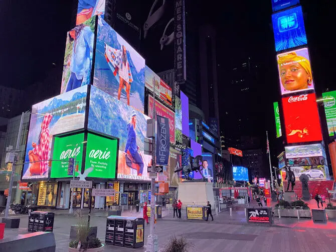 Que faire à Times Square - De nuit