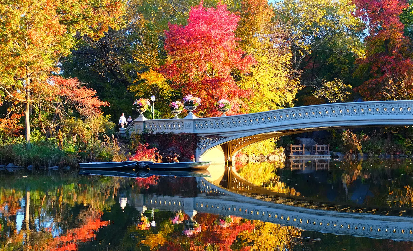Central Park à New York - Bow Bridge
