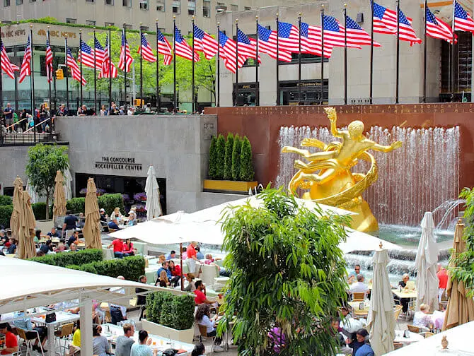 Rockefeller Center à New York - Terrasse