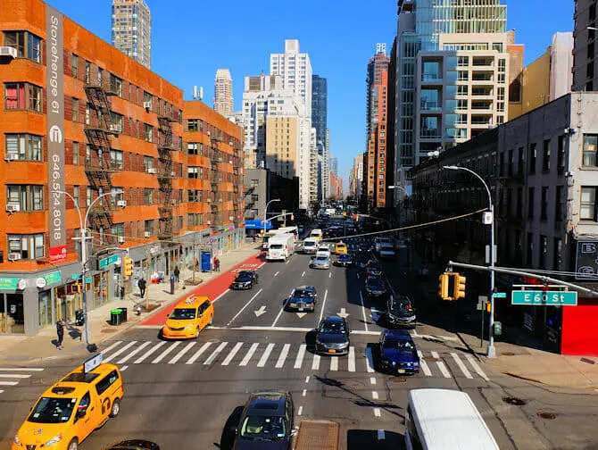 Que faire dans l'Upper East Side à New York - Vue sur la rue