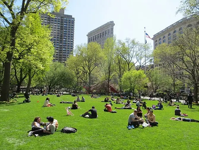 Les parcs &agrave; New York - Du monde dans Madison Square Garden