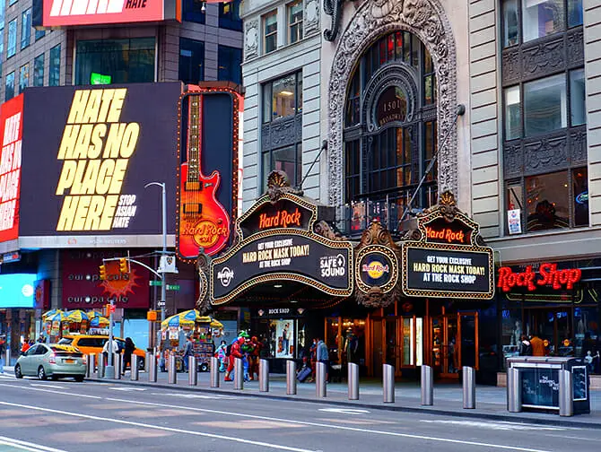 Restaurants a Theme a NYC- Hard Rock Cafe