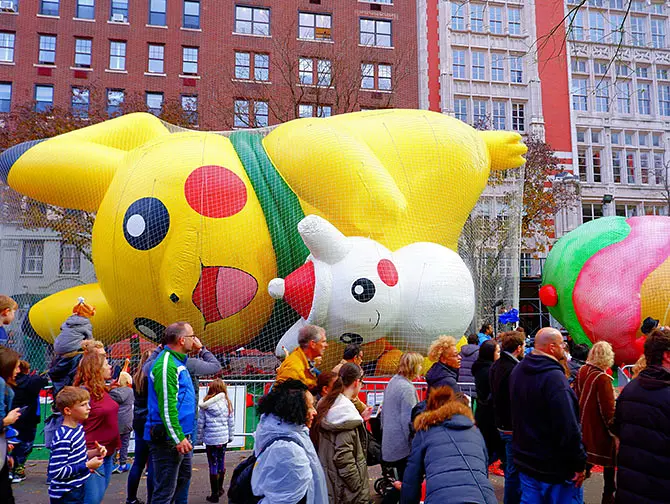 Macy's Thanksgiving Parade - Gonflage des Ballons