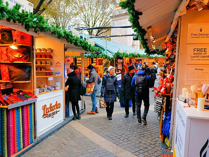 Les marchés de New York - Marché de Noël du Bryant Park