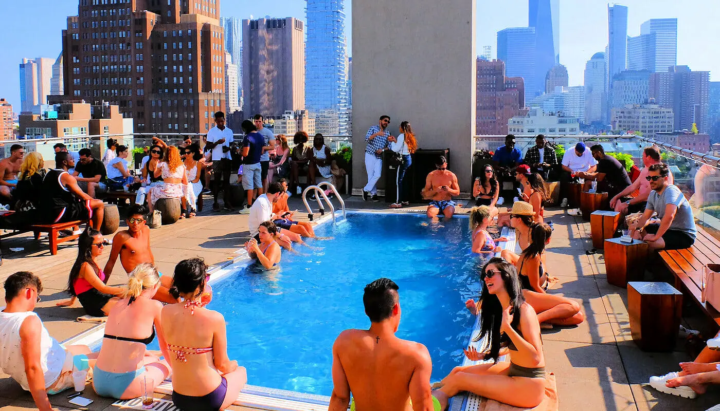 Rooftop bars &agrave; New York 