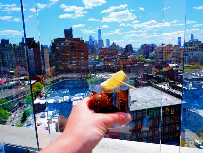 Meilleurs Rooftop Bars &agrave; New York - Vue depuis le Gansevoort Hotel