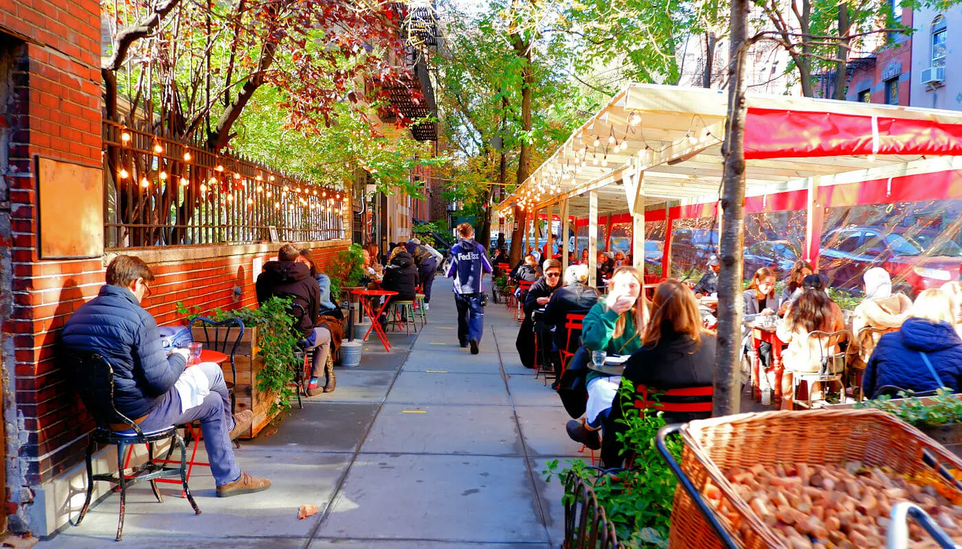Restaurants français à New York extérieur Buvette