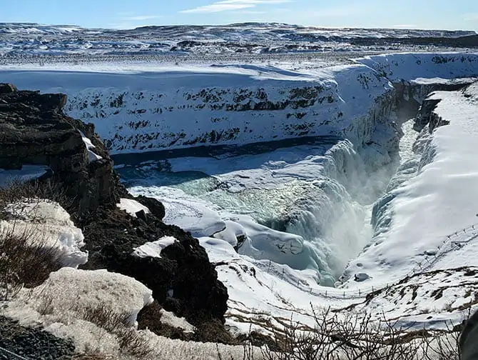 Vol à New York avec escale en Islande - Cascade