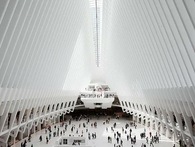 Westfield World Trade Center Shopping Mall à New York - Architecture