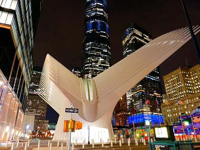 Westfield World Trade Center Shopping Mall à New York - Oculus