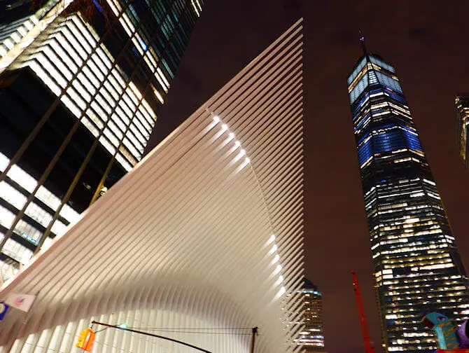 World Trade Center Transportation Hub - Oculus vu de l'extérieur