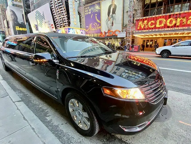 Limousine a New York location