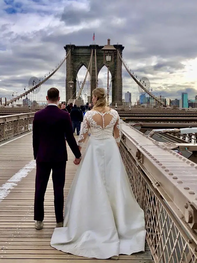 Photographe de mariage à New York - Brooklyn Bridge