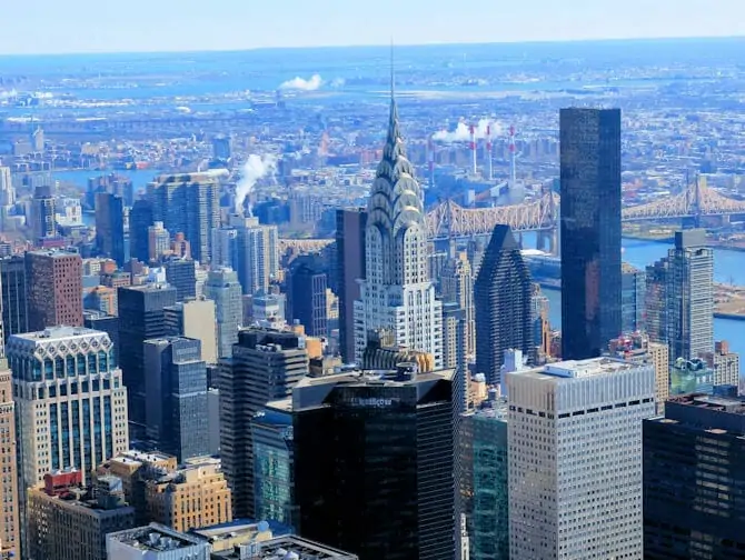Chrysler Building à New York - Vue sur le Chrysler Building