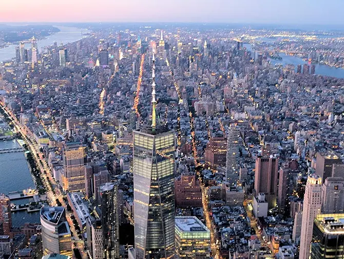 Vol de nuit en hélicoptère à New York - Freedom Tower