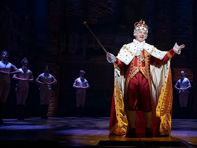 Billets pour Hamilton à Broadway - Le Roi