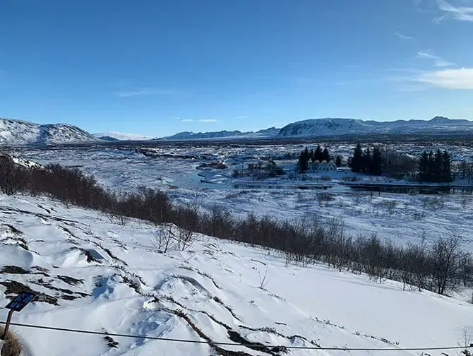 Vol à New York avec escale en Islande -Parc Thingvellir