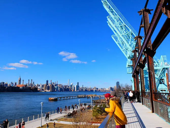 Brooklyn à New York - Parc à Williamsburg