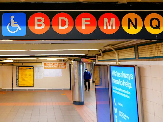 Facilités pour personnes handicapées à New York - Métro