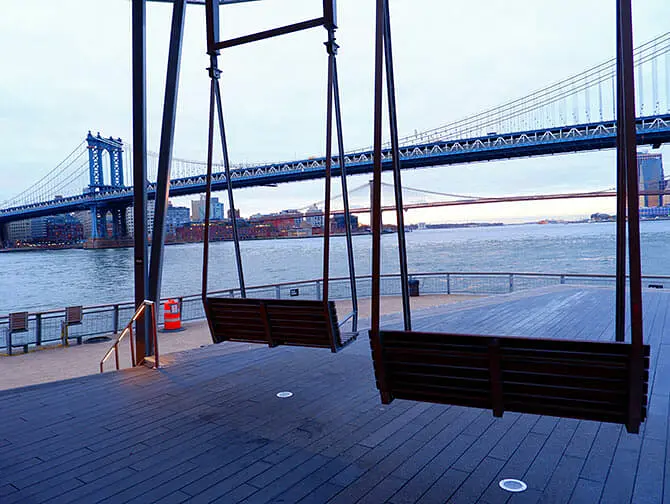 Manhattan Bridge à New York - Vue