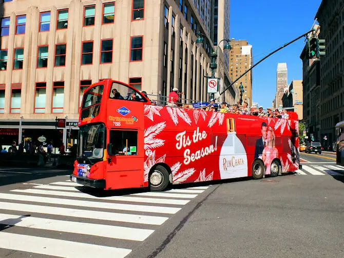 Bus touristique Gray Line à New York