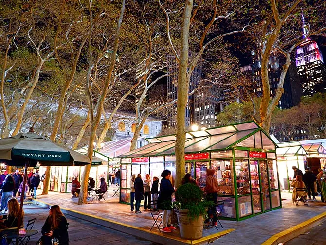Marchés de Noël à New York - Bryant Park Market