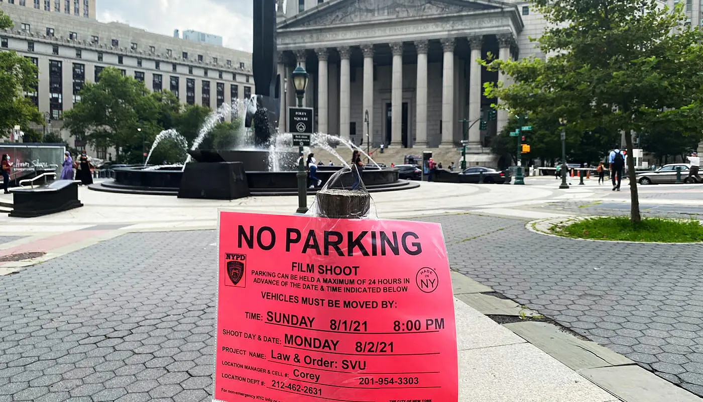 Lieux de tournage a New York - Stationnement interdit