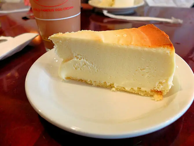 Meilleurs cheesecakes a New York - Cheesecake de chez Junior's