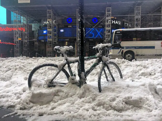 Neige a New York - Transports