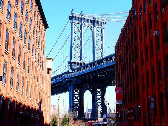 Itinéraires piétons à New York - Visite de DUMBO-Brooklyn Bridge