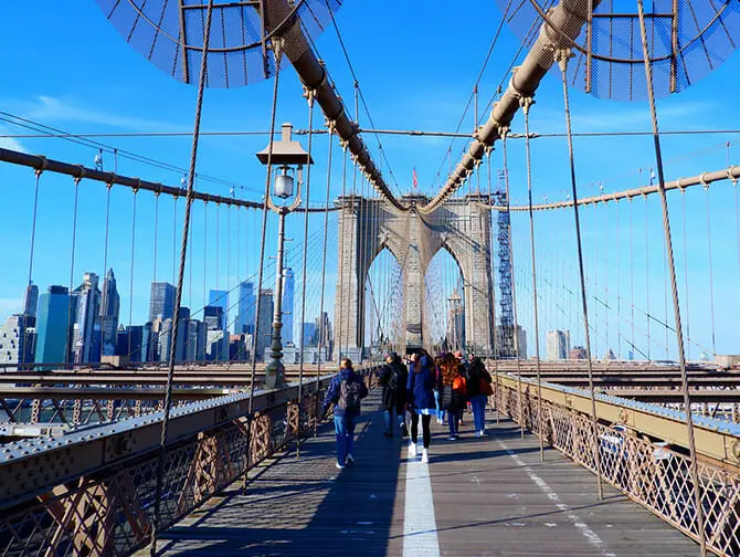 Itin&eacute;raires pi&eacute;tons &agrave; New York - DUMBO - Brooklyn Bridge