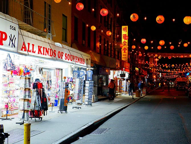 Itinéraires piétons à New York - A voir lors de la visite en soirée de Brooklyn & Chinatown