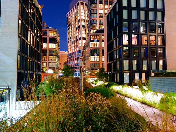 Itinéraires piétons à New York - A voir lors de la Visite en soirée Greenwich, Meatpacking & High Line