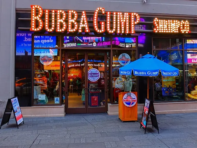 Restaurants a Theme a NYC - Bubba Gump