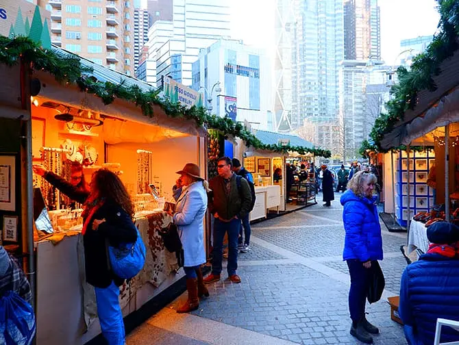 Marché de Noël à New York - Columbus Circle